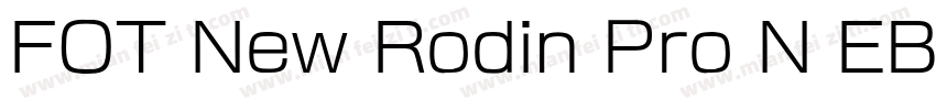 FOT New Rodin Pro N EB字体转换